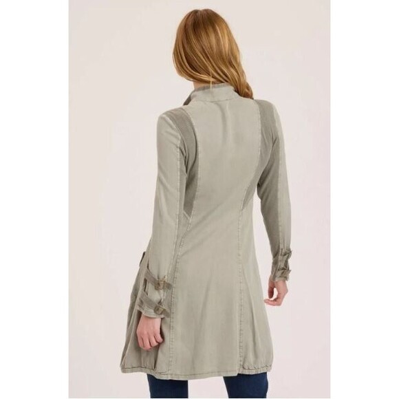 XCVI Galena Jacket Dress NWT Grey Full Zip Long Sleeve Womens Size XS - Picture 2 of 11